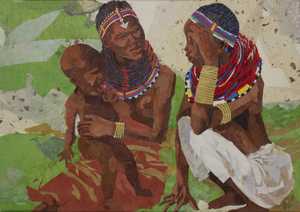 samburu women: 22 x 15